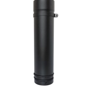 Pipe – Ø 150mm (6inch) / 500mm 1 Part Adjustable Pipe black matt