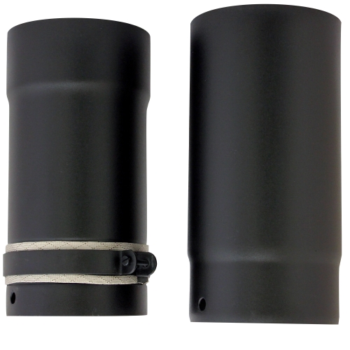 Pipe - Ø 125mm (5inch) / 250mm 2 Part Adjustable Pipe black matt