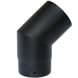 Pipe &ndash; Smooth 45&deg;135&deg; Elbow- &Oslash; 125mm (5inch) /  black matt
