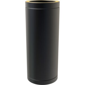 Pipe 500mm – Ø 125 (5inch) / Twin Wall Black Matt