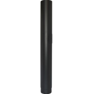 Pipe with Door &ndash; &Oslash; 125mm (5inch) / 1000mm black matt