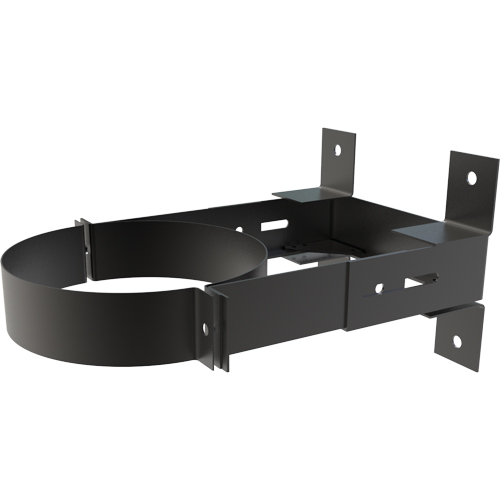 Wall Support 80-130mm - Ø 150 / Twin Wall Black Matt