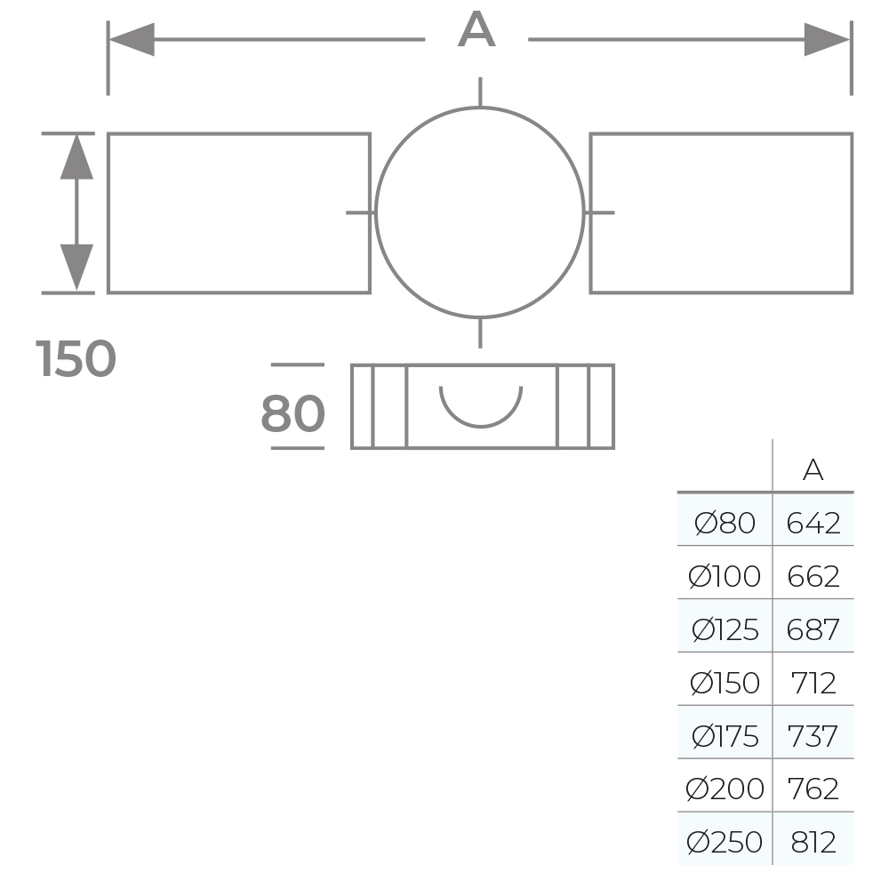 Heavy Duty Roof Support - Ø 150 (6inch) / Twin Wall - Image 3