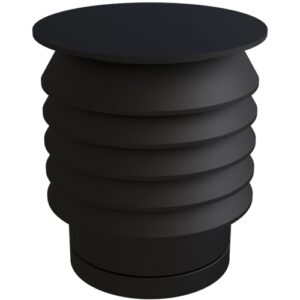 TWPro BLK &ndash; MI AD-Cowl &ndash; &Oslash; 125 (5inch) /  Twin Wall Black Matt