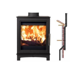 Log Burner Skiddaw + OUTSIDE INSTALLER PACK 5kW