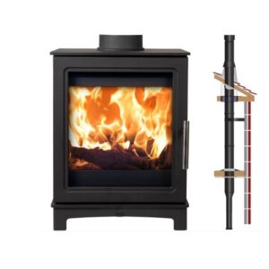 Log Burner Skiddaw + INSIDE INSTALLER PACK 5kW