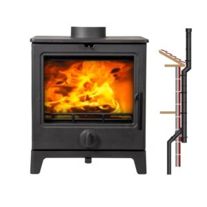 Derwent Multifuel + OUTSIDE INSTALLER PACK 5kW