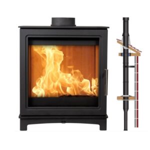 Log Burner Grisedale + INSIDE INSTALLER PACK 5kW