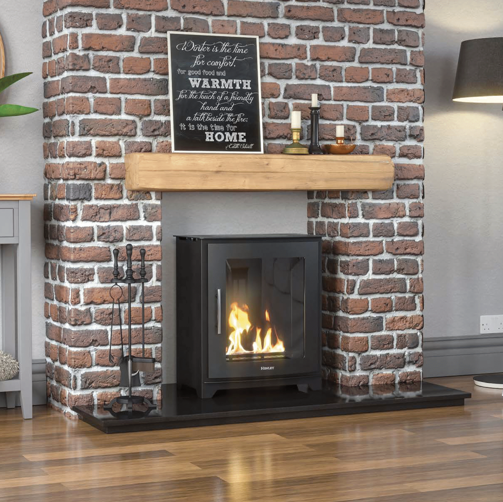 Dalewood Landscape Bio Fireplace -Classic Ambiance Without Chimney/Flue