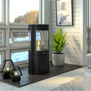 Berlin Cylindrical Bioethanol Stove &ndash; 360&deg; Views/ 1kW