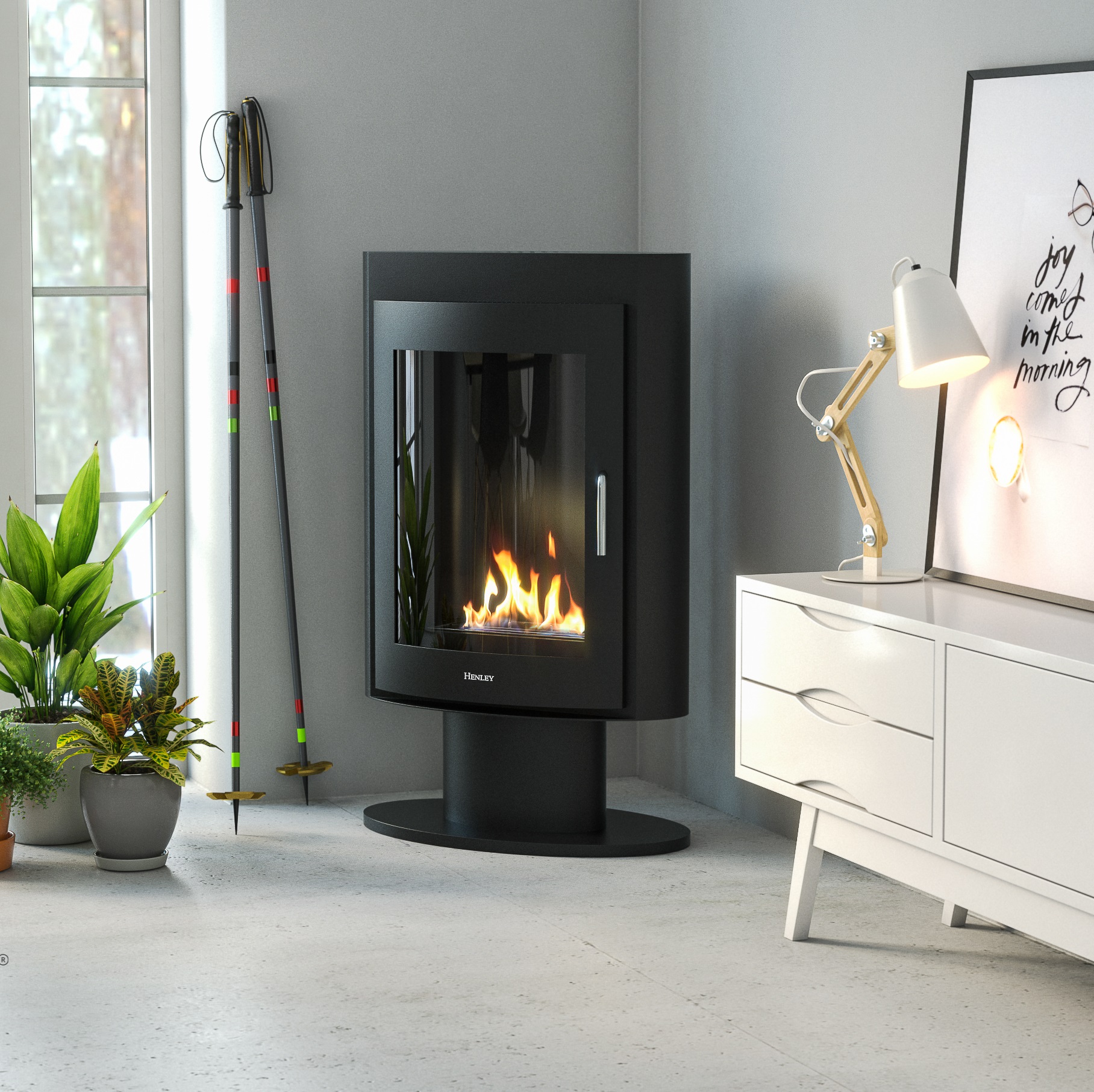 Madrid Curved Freestanding Stove – Modern Elegance for Any Space
