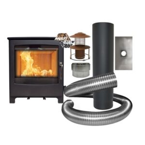Small Tinderbox Multi Fuel + Full INSTALLER PACK &ndash; 5kW