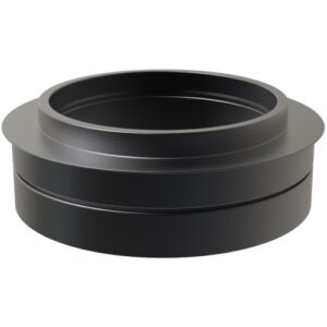 Insulation Cover Plate &ndash; &Oslash; 125 (5inch) /  Twin Wall Black Matt