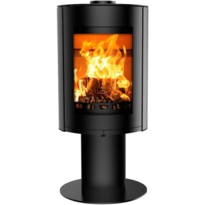 Oval Rondo 4.9kW Stove with Pedestal, Round Elipse