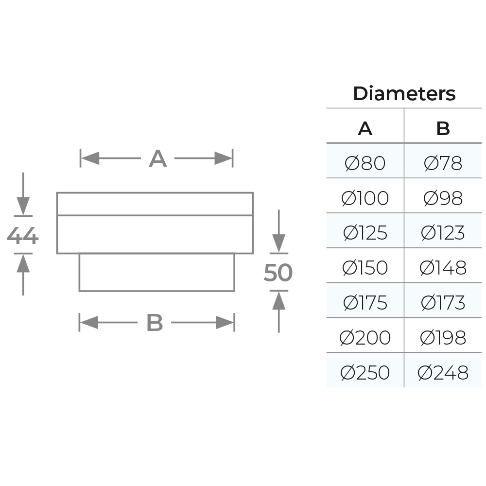 Flat Adaptor Ø 125 - Stainless Steel Universal Adaptor for Solid Fuel & Gas - Image 3