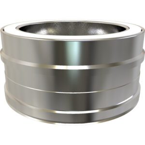 Pipe 100mm &Oslash; 125 &ndash; Rigid Stainless Steel Chimney Flue for Solid Fuel & Gas