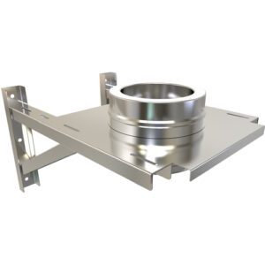 Adjustable Base Support 80-280mm &Oslash; 125 &ndash; Vertical Chimney Support