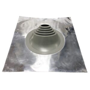 Size 15 High Temp Grey SILICONE Roof Flashing for Tiled Roofs | &Oslash; 125-225mm