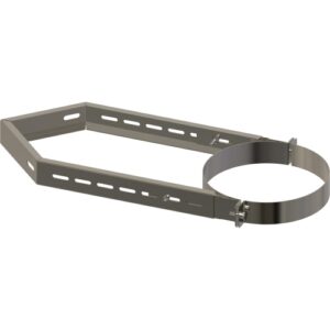 Wall Support Corner 270-520mm &Oslash; 125 &ndash; Adjustable Bracket for Corner Install