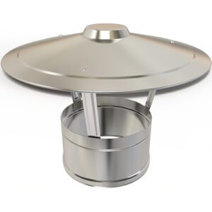 Rain Cap &Oslash; 125 | Stainless Steel Chimney for Solid Fuel & Gas