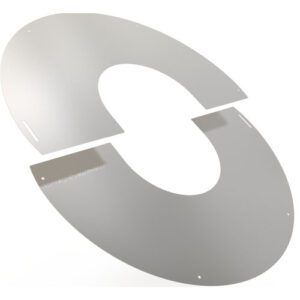 Round Finishing Plate 90&deg; &Oslash; 125 | 150mm Wide | Professional Finish