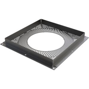 Ventilated Firestop Plate (White) Ø 150 – Safe Chimney Floor Penetration