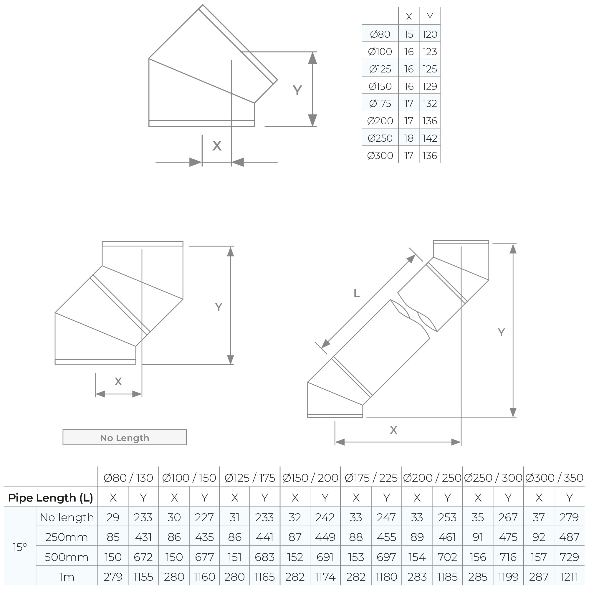 15° Bend Ø 150 - Stainless Steel Chimney Flue with Rock Wool Insulation - Image 3