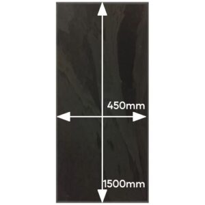 Slate _ Graphite Hearth &ndash; 25mm x 1500mm x 450mm Stone