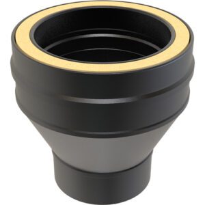 Universal Single Wall to Twin Wall Increaser &Oslash;125 to &Oslash;150-Flue Connector