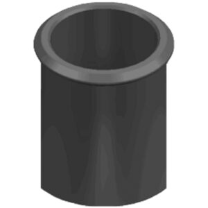 Straight Roll Top 300mm Black | Convey Combustion Gases
