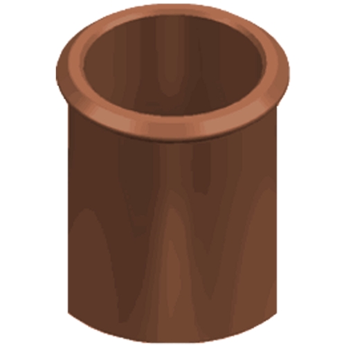 Straight Roll Top 300mm Red | Convey Combustion Gases