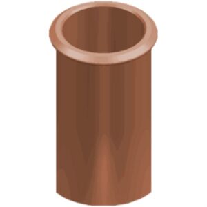 Straight Roll Top 450mm Red | Convey Combustion Gases