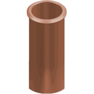 Straight Roll Top 600mm Red | Convey Combustion Gases