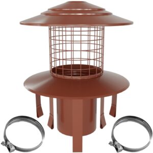 Pot Hanging Cowl (Terracotta)-&Oslash;150| BSEN Standard/Rain Cap & Bird Guard