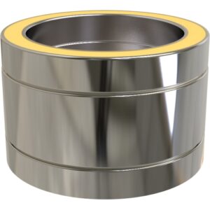 Pipe 100mm – Ø 150 (6inch) / Twin Wall Silver