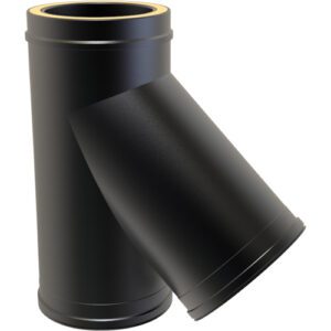 135° Tee Ø 125 – Stainless Steel Chimney Flue with Cleaning Access