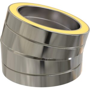 15&deg; Bend &ndash; &Oslash; 125 (5inch) | High-Quality Stainless Steel Flue Pipe Bend