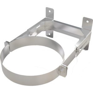Wall Support 80-130mm &ndash; &Oslash; 150 (6inch) /  Twin Wall Silver
