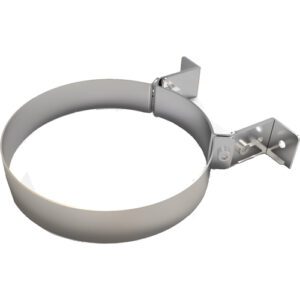 Wall Support 50-80mm &ndash; &Oslash; 150 (6inch) /  Twin Wall Silver