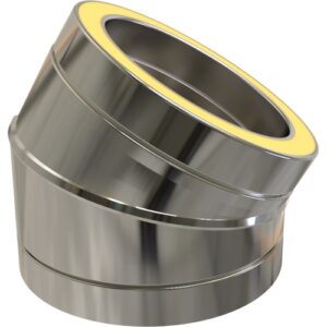 30&deg; Bend &ndash; &Oslash; 150 (6inch) | Durable Flue Pipe Bend for Efficient Heating Systems