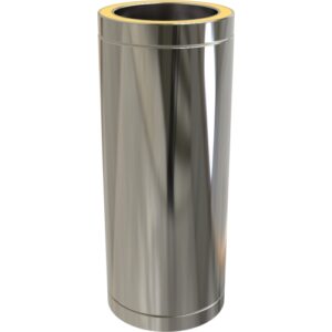 Pipe 500mm – Ø 150 (6inch) / Twin Wall Silver