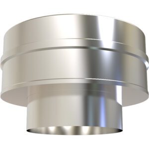 Flat Increasing Adaptor &ndash; &Oslash; 125-150mm /  Twin Wall