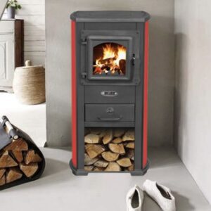 Ekonomik LUX N Wood Burner 6.5kW Blist Stove_RED