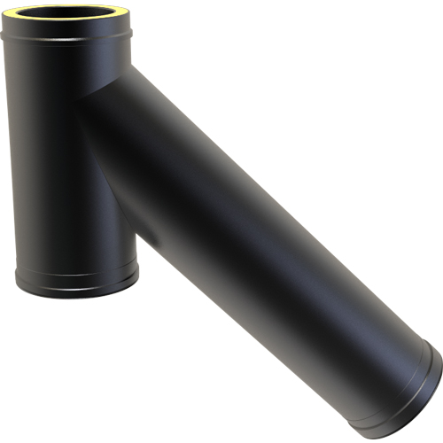 Long 135° Tee Ø 125 - Extra-Long Cleaning Access Chimney Flue