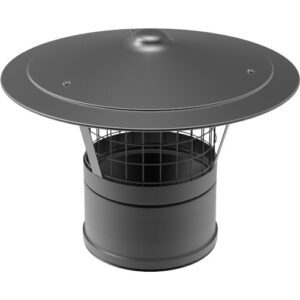 Rain Cap with Mesh &Oslash; 150 | Protect Flue with Effective Bird and Vermin Guard