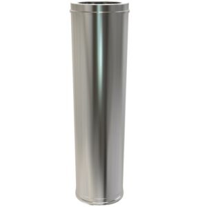 Pipe 800mm – Ø 150 (6inch) / Twin Wall Silver
