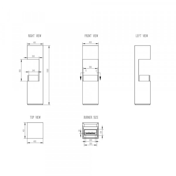 Vienna Henley BioEthanol Stove Eco Burner 1,5 liters/ 1kW - Image 5