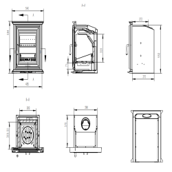 Elmwood Insert 7kW Multi Fuel | DEFRA, External Air Supply - Image 3