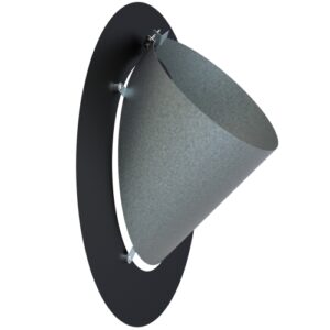 Round Magnetic Finishing Plate  45&ordm; &ndash; &Oslash; 150 /  Black Matt