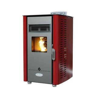 Elm Eco 4 Pellet Stove 4kW RED &ndash; Henley